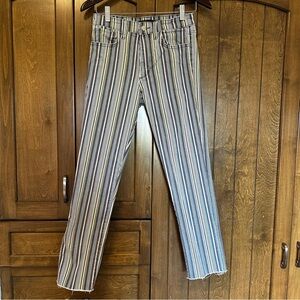 Joe’s The Luna High Rise Cigarette Ankle Striped Jeans  Size 26